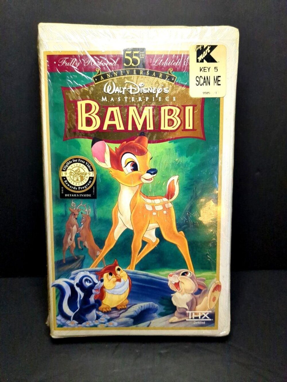 Walt Disneys Bambi 55th Anniversary VHS Fully Restored Limited Ed. 1997 Sealed
